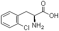 L-2-氯苯丙氨酸分子结构 (CAS 103616-89-3)