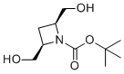 (2R,4S)-rel-2,4-双(羟基甲基)-1-吖丁啶羧酸1,1-二甲基乙基酯分子结构 (CAS 1036262-52-8)