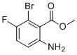 Methyl 6-amino-2-bromo-3-fluorobenzoate molecular structure (CAS 1036390-96-1)