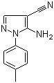 5-氨基-1-(4-甲基苯基)-1H-吡唑-4-甲腈分子结构 (CAS 103646-82-8)