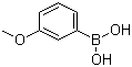 3-甲氧基苯硼酸分子结构 (CAS 10365-98-7)