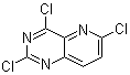 structure of CAS# 1036738-12-1, 2,4,6-Trichloropyrido[3,2-d]pyrimidine