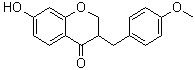 2,3-Dihydro-7-hydroxy-3-[(4-methoxyphenyl)methyl]-4H-1-benzopyran-4-one molecular structure (CAS 103680-87-1)