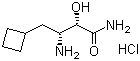 (alphaS,betaR)-beta-Amino-alpha-hydroxycyclobutanebutanamide hydrochloride (1:1) molecular structure (CAS 1036931-36-8)