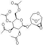 1,6:2,3-二脱水-4-O-(2,3,4,6-四-O-乙酰基-beta-D-吡喃葡萄糖基)-beta-D-吡喃甘露糖分子结构 (CAS 103702-87-0)