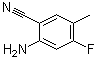2-氨基-4-氟-5-甲基苯甲腈分子结构 (CAS 1037206-84-0)