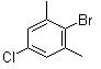 4-氯-2,6-二甲基溴苯分子结构 (CAS 103724-99-8)