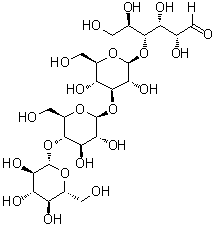 O-beta-D-Glucopyranosyl-(1→4)-O-beta-D-glucopyranosyl-(1→3)-O-beta-D-glucopyranosyl-(1→4)-D-glucose molecular structure (CAS 103762-93-2)