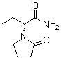 structure of CAS# 103765-01-1, (alphaR)-alpha-Ethyl-2-oxo-1-pyrrolidineacetamide;(2R)-2-(2-Oxopyrrolidin-1-yl)butanamide; UCB-L 060