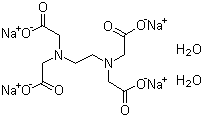 乙二胺四乙酸四钠盐二水合物分子结构 (CAS 10378-23-1)
