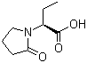 左乙拉西坦酸分子结构 (CAS 103833-72-3)
