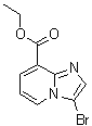 结构式 CAS# 1038391-10-4, 3-溴咪唑并[1,2-a]吡啶-8-羧酸乙酯