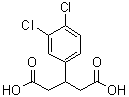 3-(3,4-Dichlorophenyl)pentanedioic acid molecular structure (CAS 103860-25-9)