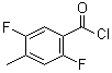 2,5-二氟-4-甲基苯甲酰氯分子结构 (CAS 103877-56-1)