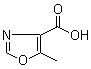 5-甲基-1,3-恶唑-4-甲酸分子结构 (CAS 103879-58-9)