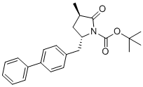 2-Methyl-2-propanyl (3R,5S)-5-(4-biphenylylmethyl)-3-methyl-2-oxo-1-pyrrolidinecarboxylate molecular structure (CAS 1038924-76-3)