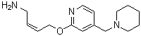 (2Z)-4-[[4-(1-哌啶基甲基)-2-吡啶基]氧基]-2-丁烯-1-胺分子结构 (CAS 103922-84-5)