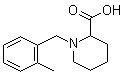 1-[(2-甲基苯基)甲基]-2-哌啶甲酸分子结构 (CAS 1039714-46-9)