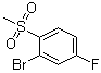 2-溴-4-氟-1-(甲基磺酰基)苯分子结构 (CAS 1039744-23-4)