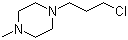 1-(3-氯丙基)-4-甲基哌嗪分子结构 (CAS 104-16-5)