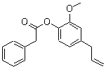 苯乙酸 4-烯丙基-2-甲氧基苯酯分子结构 (CAS 10402-33-2)