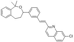 Montelukast Cyclized Ether impurity molecular structure (CAS 1040351-42-5)