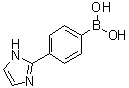 B-[4-(1H-Imidazol-2-yl)phenyl]boronic acid molecular structure (CAS 1040848-01-8)