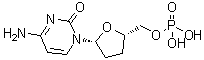 2',3'-二脱氧-5'-胞苷酸分子结构 (CAS 104086-76-2)