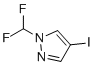 structure of CAS# 1041205-43-9, 1-(Difluoromethyl)-4-iodo-1H-pyrazole