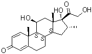 16alpha-Methylprednisolone molecular structure (CAS 10417-63-7)