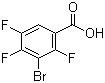 结构式 CAS# 104222-42-6, 3-溴-2,4,5-三氟苯甲酸