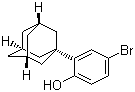 2-(1-金刚烷基)-4-溴苯酚分子结构 (CAS 104224-68-2)