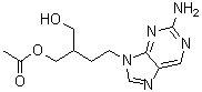 2-[2-(2-Amino-9H-purin-9-yl)ethyl]-1,3-propanediol monoacetate (ester) molecular structure (CAS 104227-88-5)