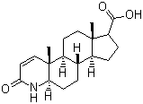 4-Aza-5a-androstan-1-ene-3-one-17b-carboxylic acid molecular structure (CAS 104239-97-6)