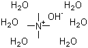 structure of CAS# 10424-65-4, Tetramethylammonium hydroxide pentahydrate