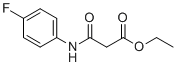Ethyl 3-(4-fluoroanilino)-3-oxopropanoate molecular structure (CAS 104330-60-1)