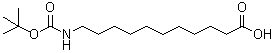 11-(tert-Butoxycarbonylamino)undecanoic acid molecular structure (CAS 10436-25-6)