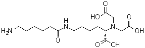 N6-(6-Amino-1-oxohexyl)-N2,N2-bis(carboxymethyl)-L-lysine molecular structure (CAS 1043881-31-7)