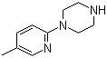 structure of CAS# 104395-86-0, 1-(5-Methyl-2-pyridinyl)piperazine