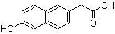 6-Hydroxy-2-naphthaleneacetic acid molecular structure (CAS 10441-46-0)
