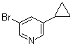 3-Bromo-5-cyclopropylpyridine molecular structure (CAS 1044210-57-2)