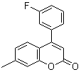 structure of CAS# 1044277-06-6, 4-(3-Fluorophenyl)-7-methyl-2H-chromen-2-one