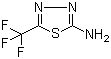 2-Amino-5-(trifluoromethyl)-1,3,4-thiadiazole molecular structure (CAS 10444-89-0)