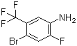4-Bromo-2-fluoro-5-(trifluoromethyl)aniline molecular structure (CAS 104460-70-0)