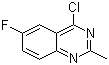 结构式 CAS# 1044768-44-6, 4-氯-6-氟-2-甲基喹唑啉