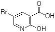 5-Bromo-2-hydroxynicotinic acid molecular structure (CAS 104612-36-4)