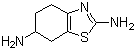 2,6-Diamino-4,5,6,7-tetrahydrobenzothiazole molecular structure (CAS 104617-49-4)