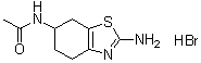 N-(2-Amino-4,5,6,7-tetrahydro-6-benzothiazolyl)acetamide monohydrobromide molecular structure (CAS 104617-50-7)