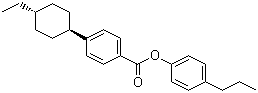 4-Propylphenyl 4-(trans-4-ethylcyclohexyl)benzoate molecular structure (CAS 104633-43-4)