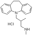 10,11-Dihydro-N,beta-dimethyl-5H-dibenz[b,f]azepine-5-propanamine monohydrochloride molecular structure (CAS 10464-24-1)